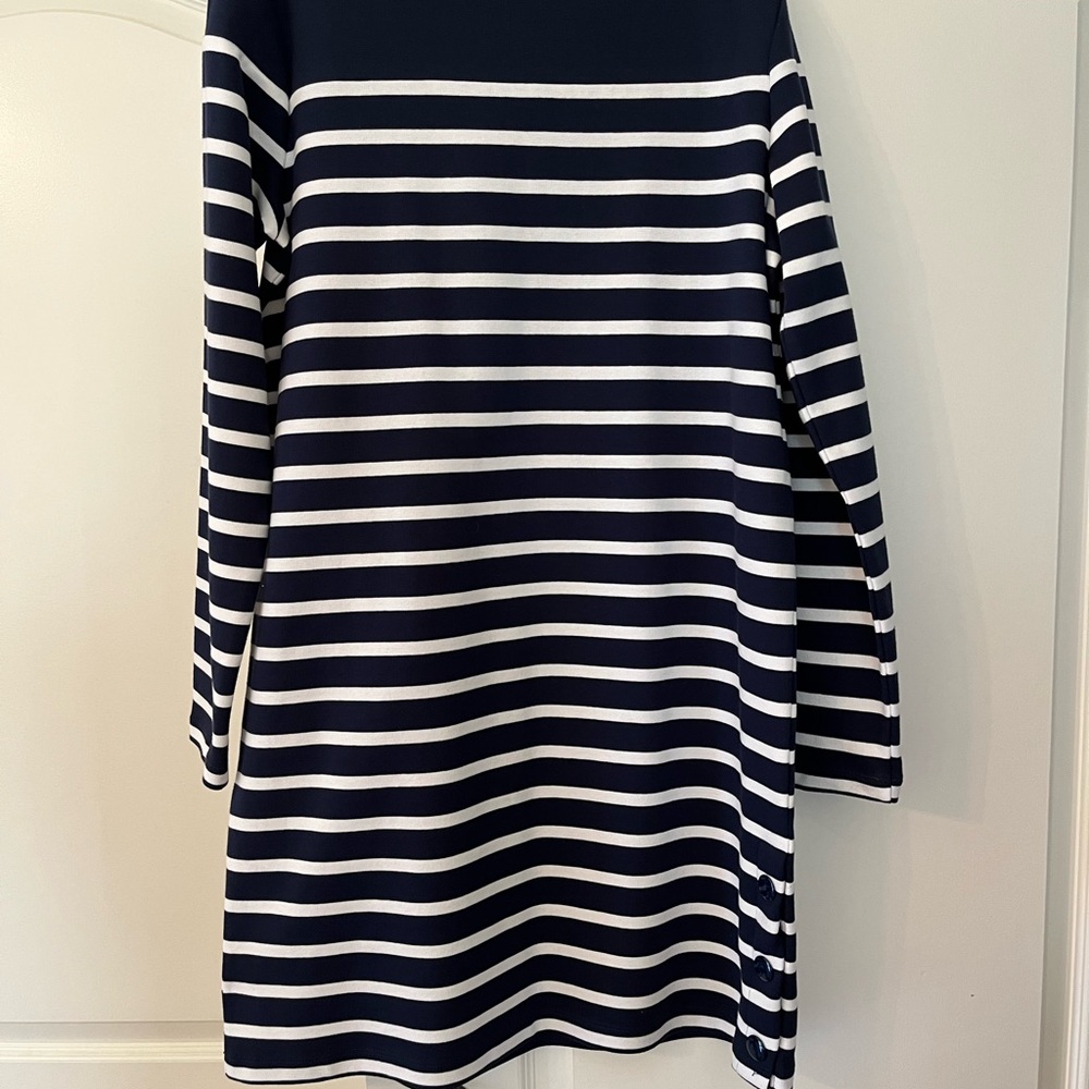 Esprit (edc) Navy and White Striped Dress size L